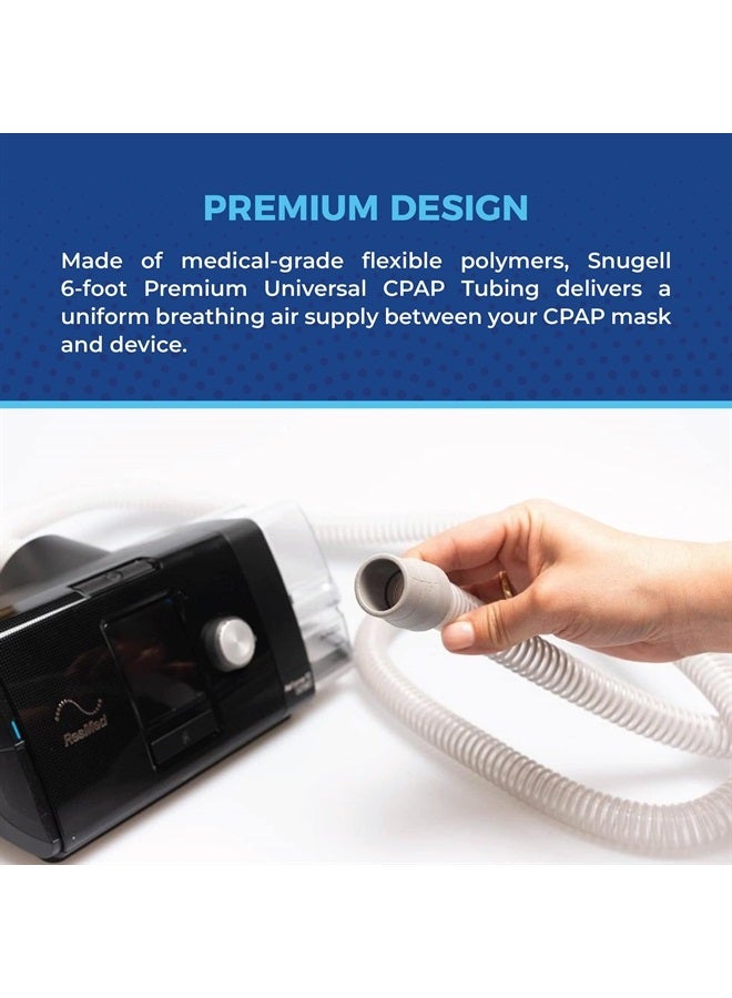 Snugell Universal CPAP Hose by Snugell (6ft) – Compatible with All Major CPAP Machines and Most CPAP BiPap, and BiLevel Device Brands – Minimize Discomfort and Mask Leaks for a Restful Sleep - Image 3