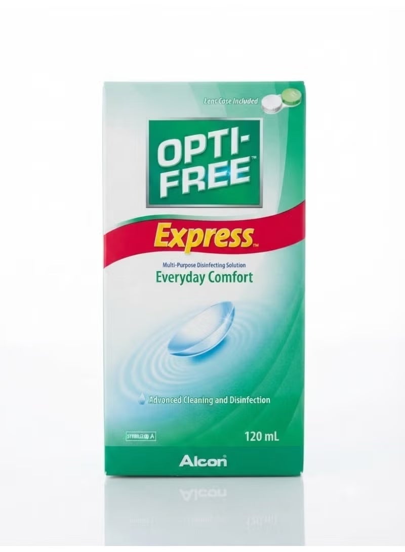 Opti-Free Express Lasting Comfort Solution 120ml - Image 1