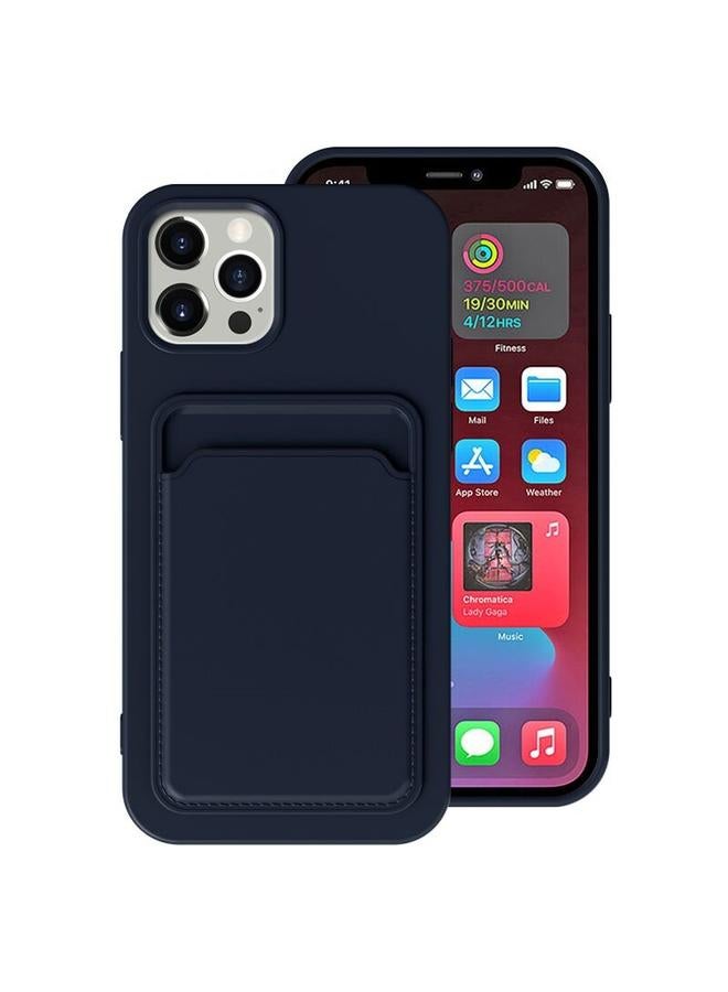 Zaboon Case For iPhone 12 mini TPU + Flannel Lining Shockproof Case with Card Slots For iPhone 12 Mini - Image 1