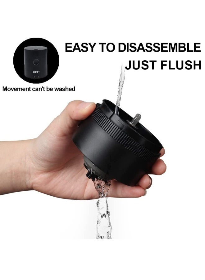 Portable Electric Burr Coffee Grinder, Compact Automatic Conical Burr Grinder Coffee Bean Grinder with Muli Grind Setting, USB Rechargeable Simple Push Button Operation with Brush, Black