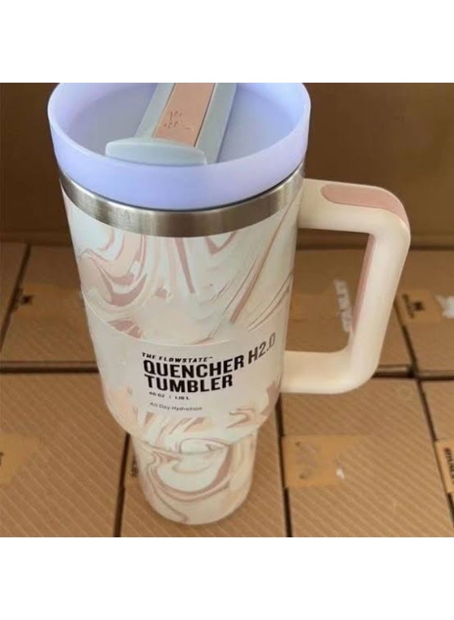 ستانلي مج ستانلي كوينشر ستانلس استيل مع الماصه 1200 مل (رخامي) - Image 4