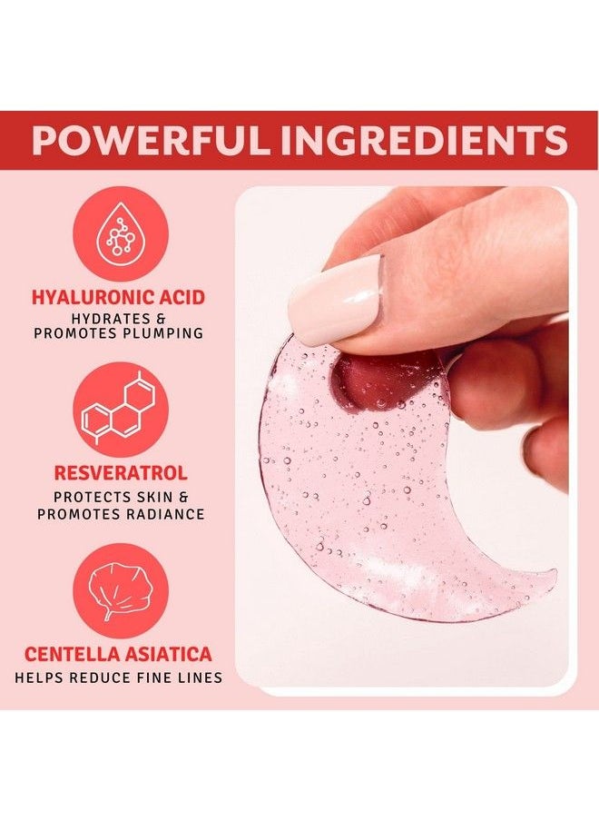 Patchology Serve Chilled Rosé Eye Gels Eye Patches For Puffy Eyes & Dark Circles Gel Eye Patches Under Eye Mask W/Hyaluronic Acid Eye Treatment Products & Mini Beauty Products (15 Pairs/Jar)  - Image 4