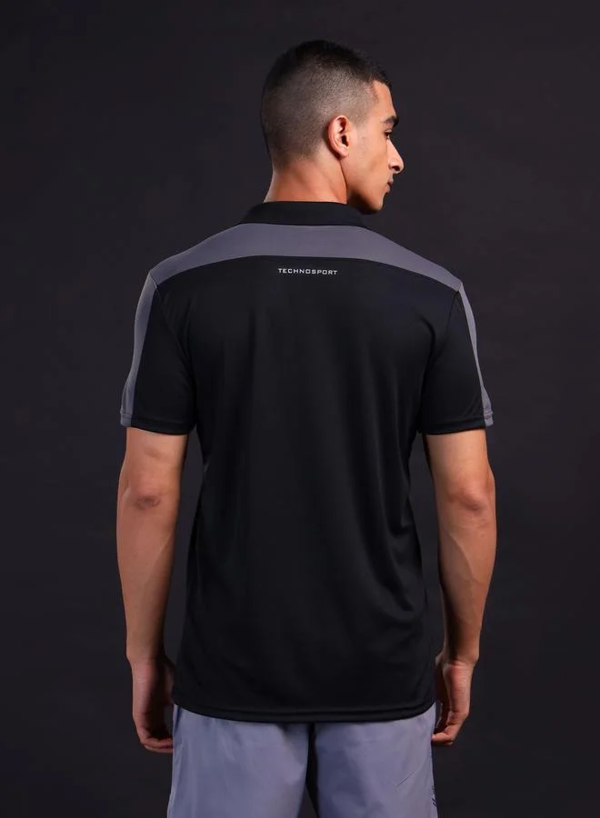 تكنوسبورت Technosport Men Color Block Relaxed Fit Polo