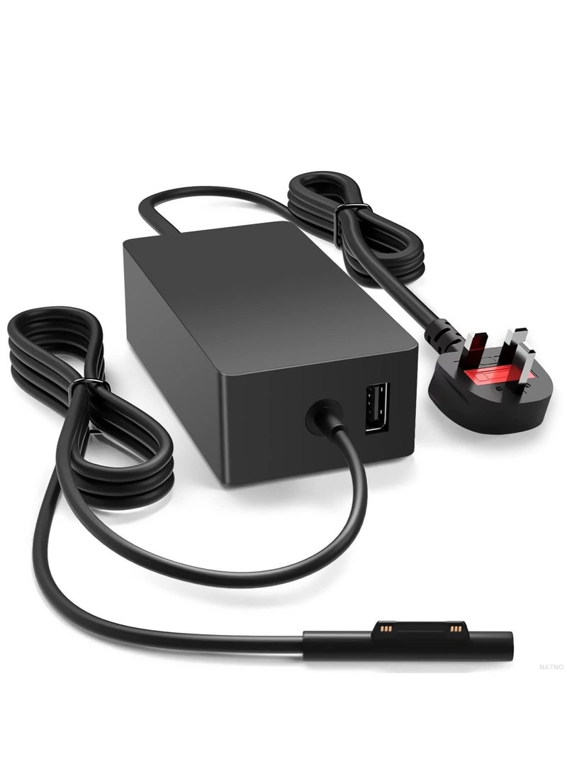 Ntech Surface Tablet Charger Adapter for Microsoft Surface Pro 3/4/5/6/2017/Surface Go & Surface Book Windows Surface Laptop Charger(44W 15V 2.58A) - Image 1