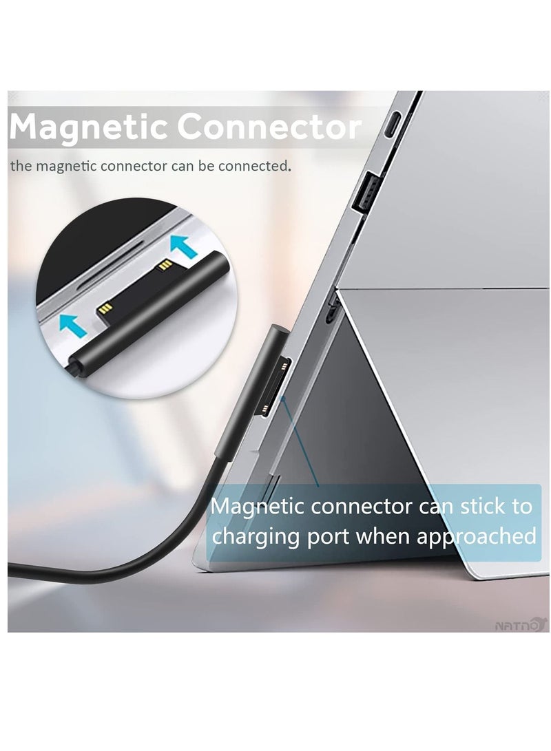 Ntech Surface Tablet Charger Adapter for Microsoft Surface Pro 3/4/5/6/2017/Surface Go & Surface Book Windows Surface Laptop Charger(44W 15V 2.58A) - Image 4