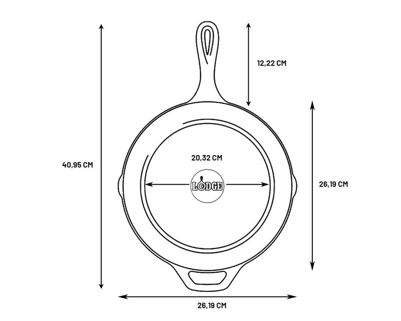 Lodge Logic Skillet Black Cast Iron 1025 Inch - Image 4