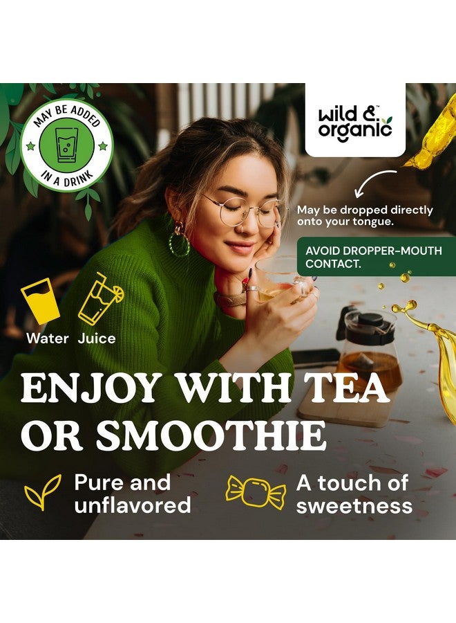 Wild & Organic صبغة الأم العشبية البرية والعضوية - مزاج جيد، هدوء، دعم للنساء - قطرات مستخلص عشبة الأم - مكمل نباتي، خالي من السكر والكحول - 2 أونصة سائلة - Image 5