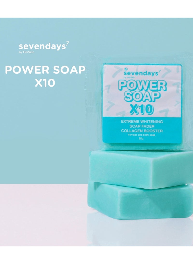 Her Skin SevenDays Power Soap for Face & Body, 80g  - Image 1
