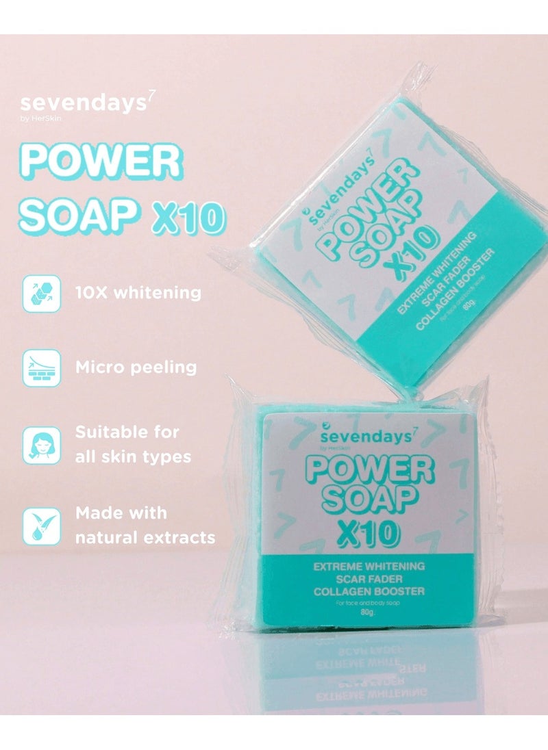 Her Skin SevenDays Power Soap for Face & Body, 80g  - Image 2
