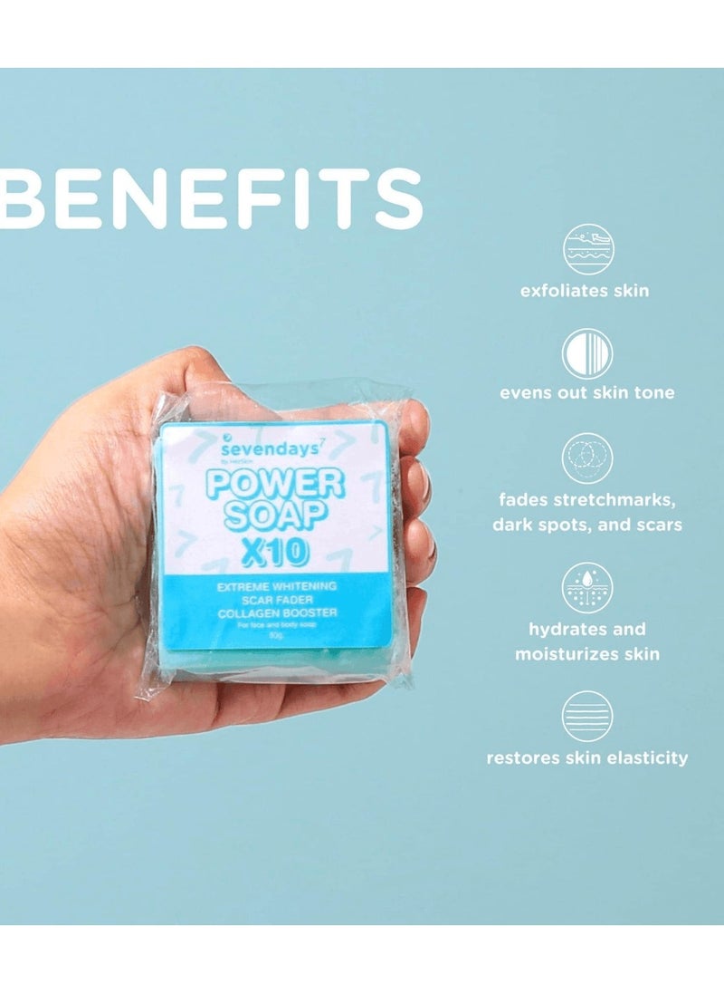 Her Skin SevenDays Power Soap for Face & Body, 80g  - Image 3