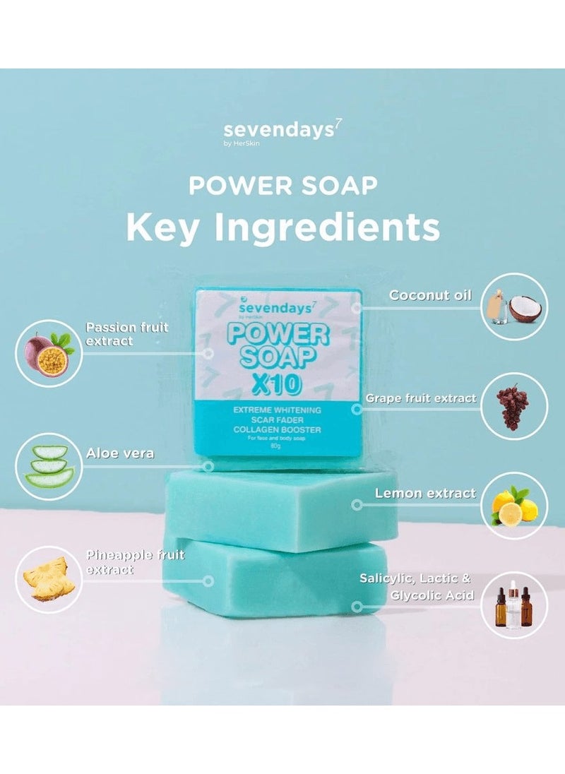 Her Skin SevenDays Power Soap for Face & Body, 80g  - Image 4