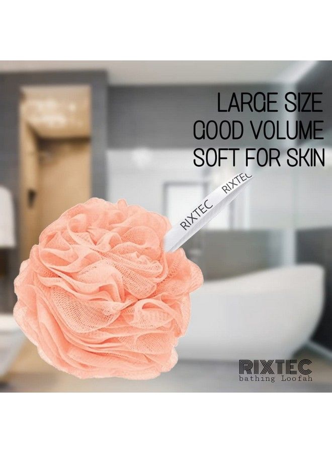 RIXTEC Premium Bathing Round Loofah For Men And Women (Multi Colour) (Pack Of 4) - Image 5