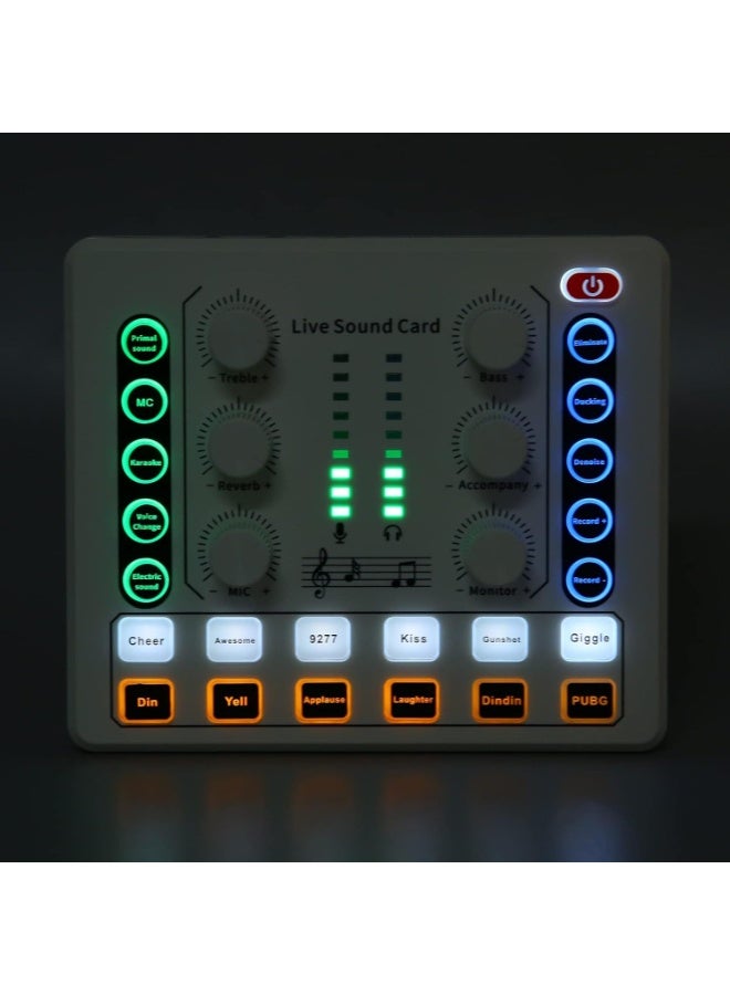 M8 Live Sound Card Audio Interface – USB Audio Mixer with DSP Effects, Voice Changer & Noise Reduction for Streaming, Podcast & Recording - Image 4