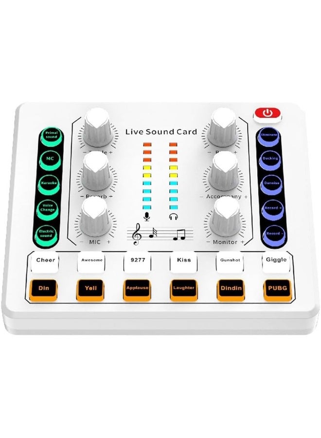 M8 Live Sound Card Audio Interface – USB Audio Mixer with DSP Effects, Voice Changer & Noise Reduction for Streaming, Podcast & Recording - Image 1