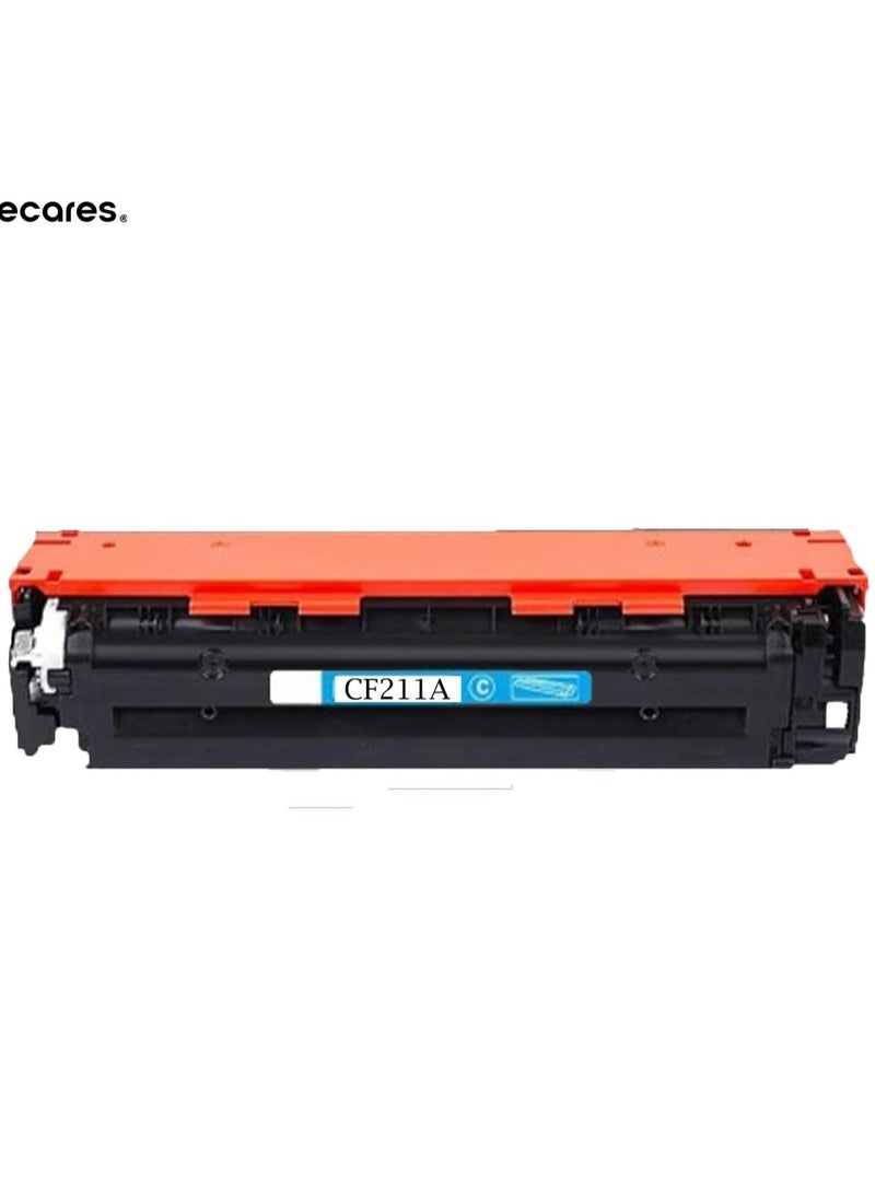 ECARES® 131A Compatible Toner Cartridge CF211A-For HP Laserjet Pro 200 Color M251nw M251n M276nw M276n Printer (Blue) - Image 1