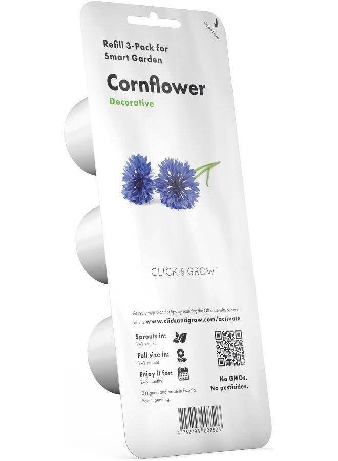 CLICK AND GROW Smart Garden Cornflower Plant Pods, 3-Pack  - Image 4
