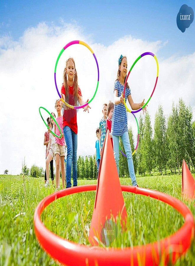 Ixora Hula Hoop Toys, Detachable and Adjustable Fitness Exercise Ring Toys for Kids, pet Training Skill Development Ideal Indoor and Outdoor Gymnastics Toys for Boys and Girls (Big) (Big) - Image 5