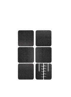 crbn Square Coaster of Real Carbon Fiber, Set of 5 with with Holder, Coasters for Drinks, Heat-resistance Mats, Coffee Coaster Protect Furniture - Home and Office  - Image 2