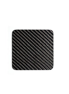 crbn Square Coaster of Real Carbon Fiber, Set of 5 with with Holder, Coasters for Drinks, Heat-resistance Mats, Coffee Coaster Protect Furniture - Home and Office  - Image 1