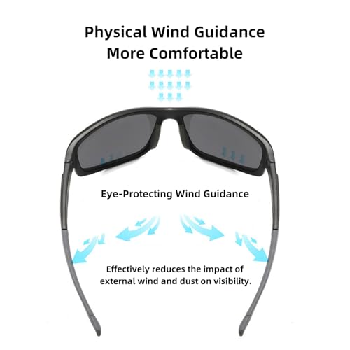 Karsaer Cricket Goggles Cycling Sunlasses for Men Stylish Women Wrap Around Sports Glasses E1356 - Image 4
