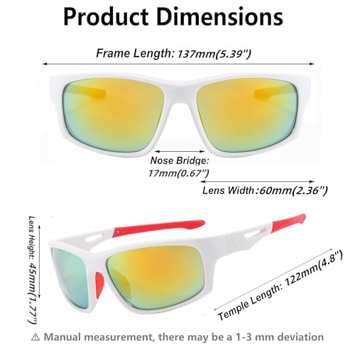 Karsaer Cricket Goggles Cycling Sunlasses for Men Stylish Women Wrap Around Sports Glasses E1356 - Image 2