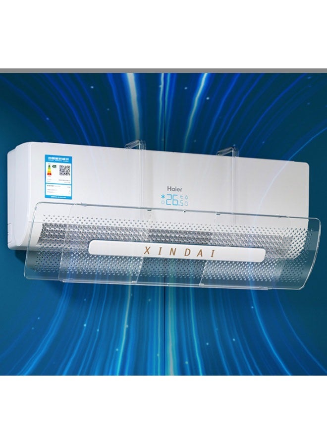 JCB CHIC Air Conditioner Deflector Air Conditioning Wind Shield, Split Ac Adjustable Flow Deflector Preventing Ac From Blowing Directly, Easy Installation Without Punching For Wall, Adjustable Size To Fit All Types And Sizes Of Air Conditioners(PET05) - Image 1