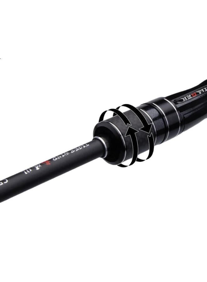 Taigek Ultra-Short Telescopic Rod, Portable Travel Multi-Section Fishing Rod, 1.56 Meters, Pistol Grip, Left-Hand Baitcasting Reel Set - Image 1