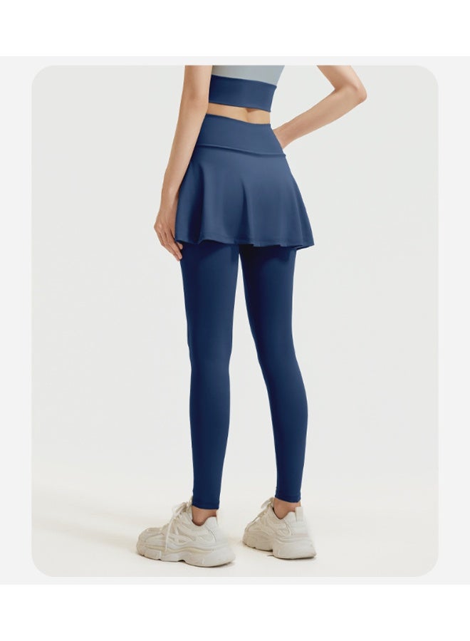 Tennis Skorts Cross-waist Skirted Legging Yoga Legging with Skirts Tennis Leggings Soft Stretchy Tennis Dresses Running - Image 3