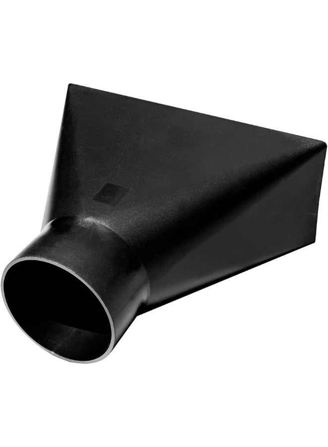 POWERTEC 70151 Dust Hood Rectangular Shape, Funneled 4-Inch Fitting By 10-Inch Wide Attachment for Dust Collection - Image 1