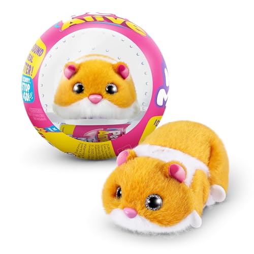 Pets Alive Hamstermania Orange by ZURU Hamster Electronic Pet 20 Sounds Interactive Hamster Ball Toy for Girls and Children - Image 1