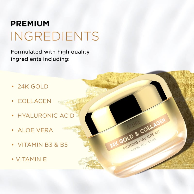 Azure Cosmetics مرطب وجه نهاري و ليلي مع هيالورونيك و ريتينول من أزور كوزمتيكس مختبر من قبل أطباء الجلد - كريم ك-beauty لمكافحة الشيخوخة لتصحيح البقع الداكنة وإصلاح التجاعيد، العناية بالبشرة الكورية - لجميع أنواع البشرة 1.69 أونصة سائلة - Image 2