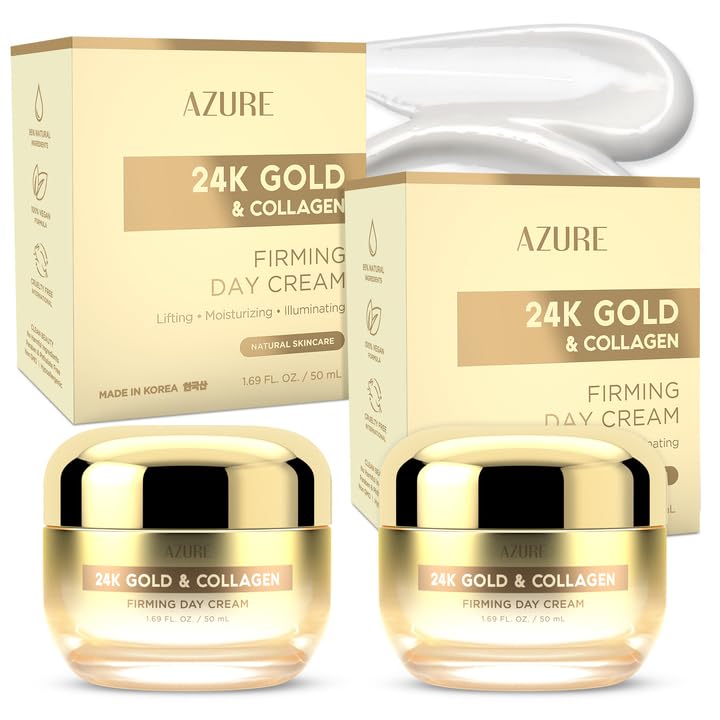 Azure Cosmetics مرطب وجه نهاري و ليلي مع هيالورونيك و ريتينول من أزور كوزمتيكس مختبر من قبل أطباء الجلد - كريم ك-beauty لمكافحة الشيخوخة لتصحيح البقع الداكنة وإصلاح التجاعيد، العناية بالبشرة الكورية - لجميع أنواع البشرة 1.69 أونصة سائلة - Image 1