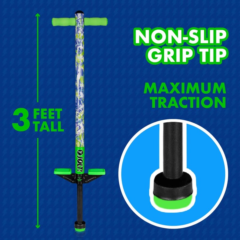 Flybar Jolt Pogo Stick for Kids Ages 6 40 to 80 Pounds Perfect for Beginners Easy Grip Foam Handles AntiSlip Foot Pegs Outdoor Toys for Boys Jumper Toys for Girls Outside Toys for Kids - Image 5