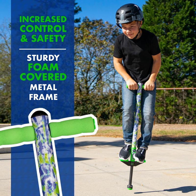 Flybar Jolt Pogo Stick for Kids Ages 6 40 to 80 Pounds Perfect for Beginners Easy Grip Foam Handles AntiSlip Foot Pegs Outdoor Toys for Boys Jumper Toys for Girls Outside Toys for Kids - Image 3