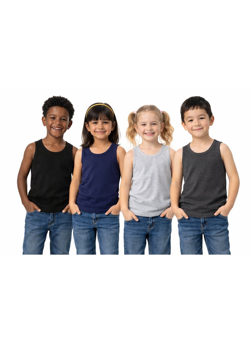 دايس 4 فانلات بدون أكمام – ألوان متنوعة - Image 4