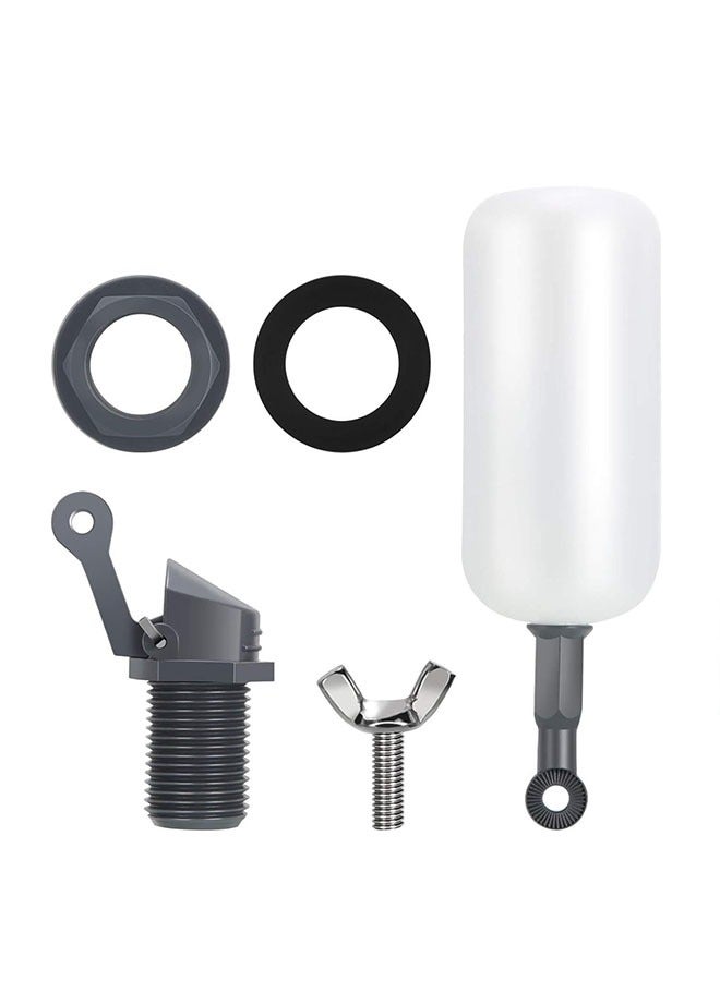 Realfrog Float Ball Valve, 3/4 Inch Mini Plastic Water Float Ball Valve with Adjustable Arm for Automatic Water Level Control of Water Tank (3 Pack) - Image 2