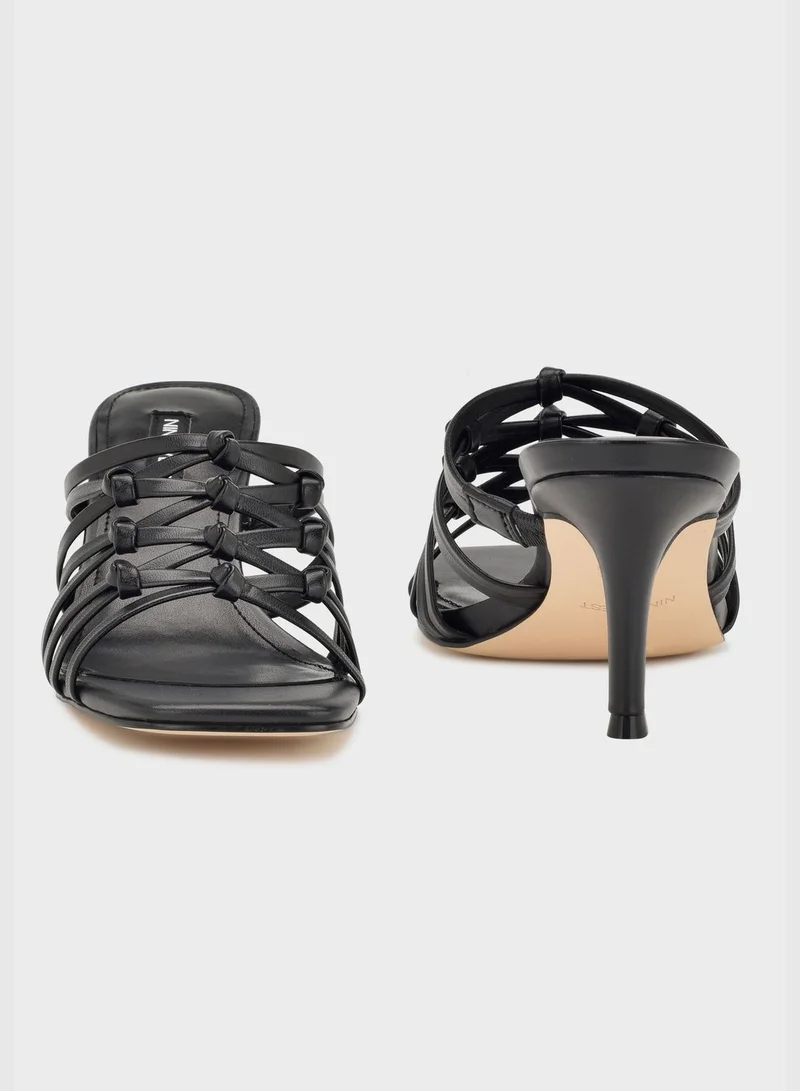 ناين ويست Wndias3 Mid-Heel Sandals