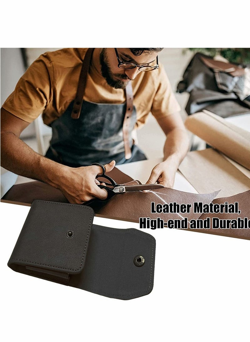 Excefore Phone Holster for Samsung Galaxy Z Flip 4, Phone Leather Pouch with Clip and Closure, Premium Phone Belt Holster Compatible with Galaxy Z Flip 3 5G/Galaxy Z Flip 5G/RAZR 5G (Black) - Image 2