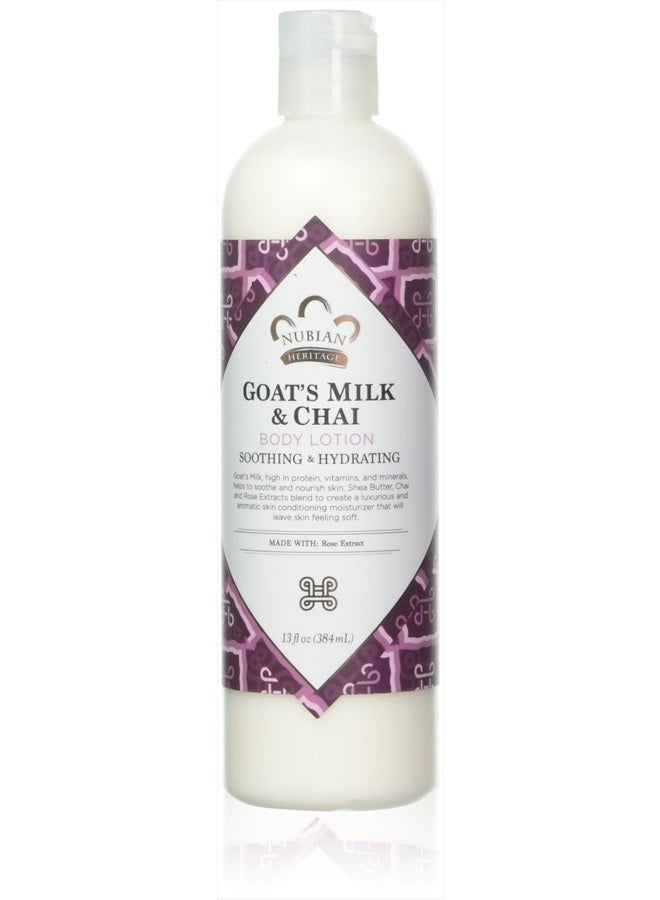 Nubian Heritage Body Lotion Goat's Milk & Chai Nubian Heritage 13 oz Lotion - Image 1