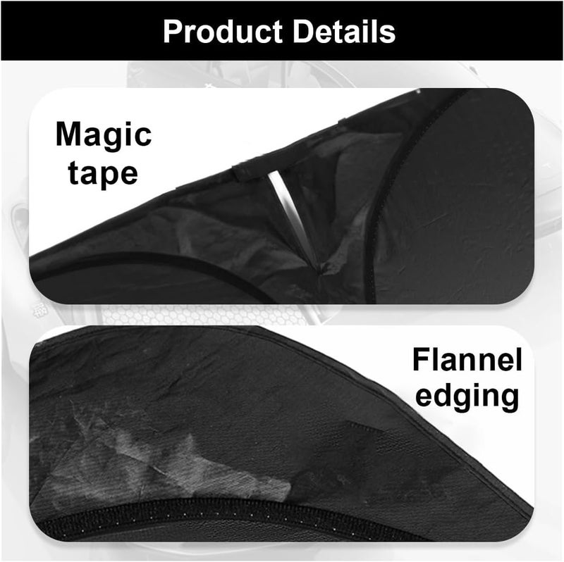 TERRIFI Foldable Iridescent Car Windshield Sun Shade - 55.9" x 29.5" Holographic Sun Visor UV Protector Car Front Window Sunshade, Reflective Heat Shield Cover Keeps Vehicle Interior Cool - Image 4