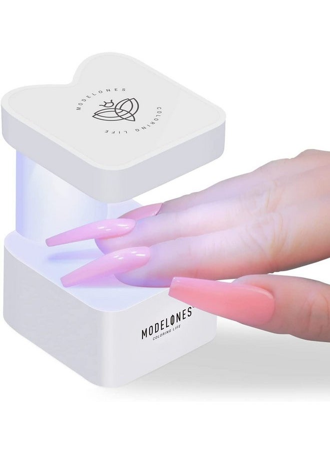 modelones - modelones Mini UV Light for Nails, UV Nail Lamp, Nail Light for Gel Nails with 2 Timers for Fast Nail Extension, LED Nail Lamp, Portable USB Nail Dryer for Travel - Image 1
