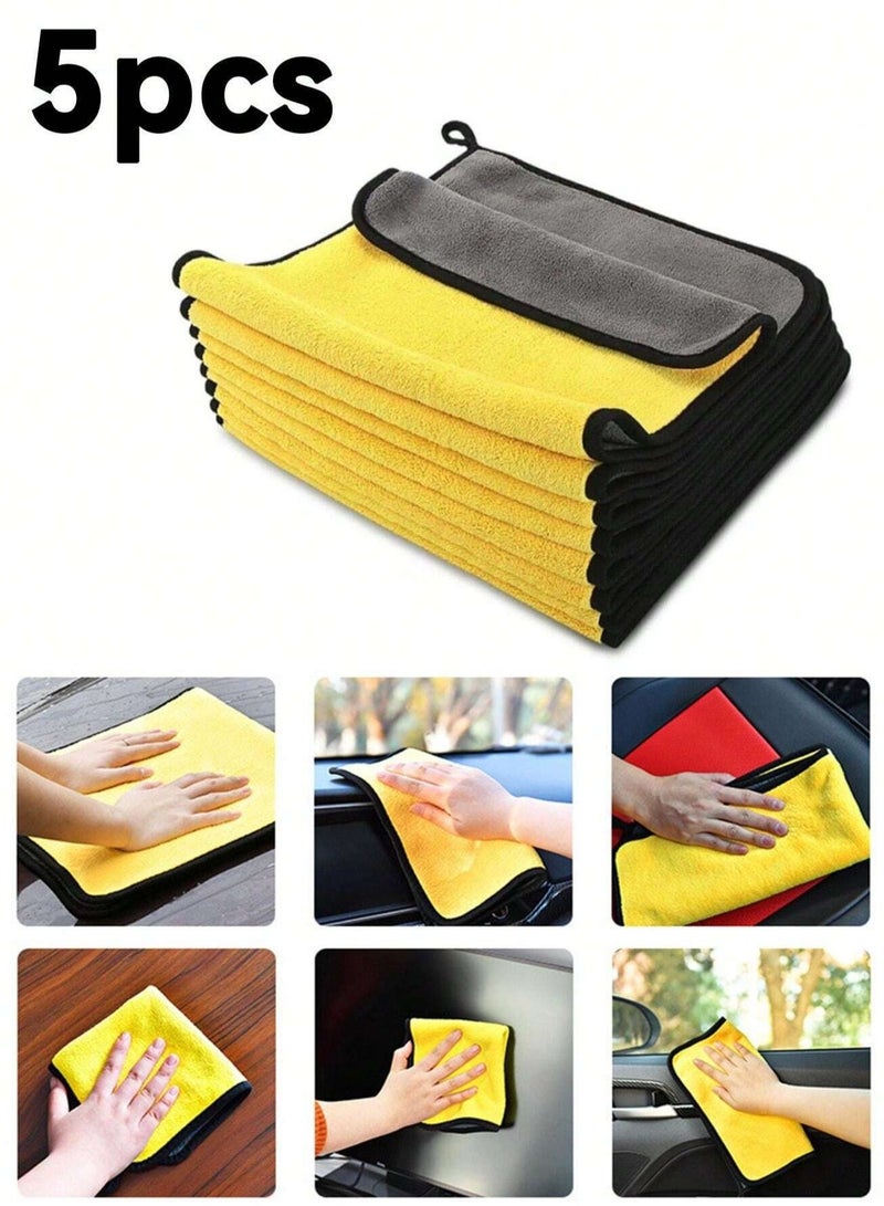 Generic 5pcs Thick and High Quality Microfiber Car Cleaning Pads  - Image 1