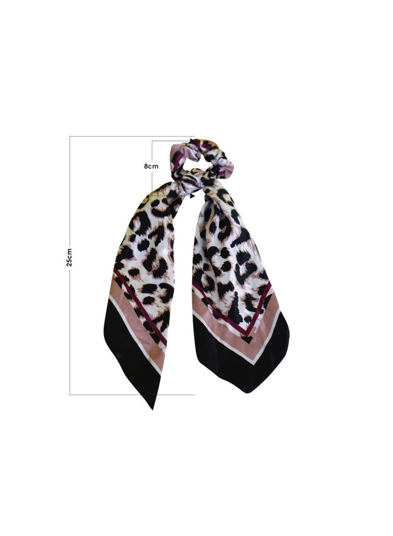 Alissa 1-Piece Ribbon Bow Scrunchies Hair Bands Scarf - Image 2