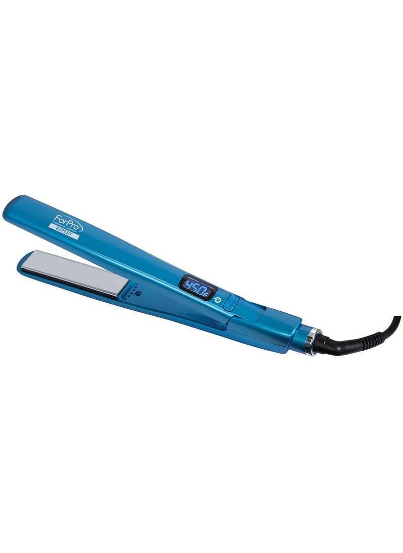 ForPro Professional Collection ForPro Professional Collection Expert Salon Hair Flat Iron Advanced Nano Silver Titanium Technology UltraFast Heating with 7 Heat Settings LCD Screen 1 