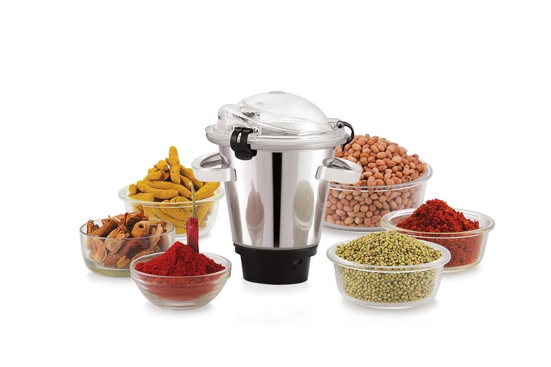 Expert Chef EXPERT CHEF Hotel Gold 1600w Commercial Metal Mixer Grinder with 3 Jars for Hotels Restaurants Caterers and Heavy use Horeca Versatile Blending and Grinding for Every Kitchen Need Grey  - Image 3