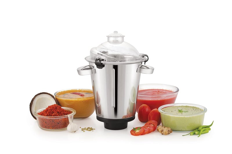 Expert Chef EXPERT CHEF Hotel Gold 1600w Commercial Metal Mixer Grinder with 3 Jars for Hotels Restaurants Caterers and Heavy use Horeca Versatile Blending and Grinding for Every Kitchen Need Grey  - Image 5
