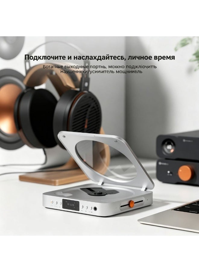 أوديو Fosi Audio Merak مشغل أقراص CD احترافي مشغل HiFi رقمي يدعم تشغيل الأقراص USB - Image 5