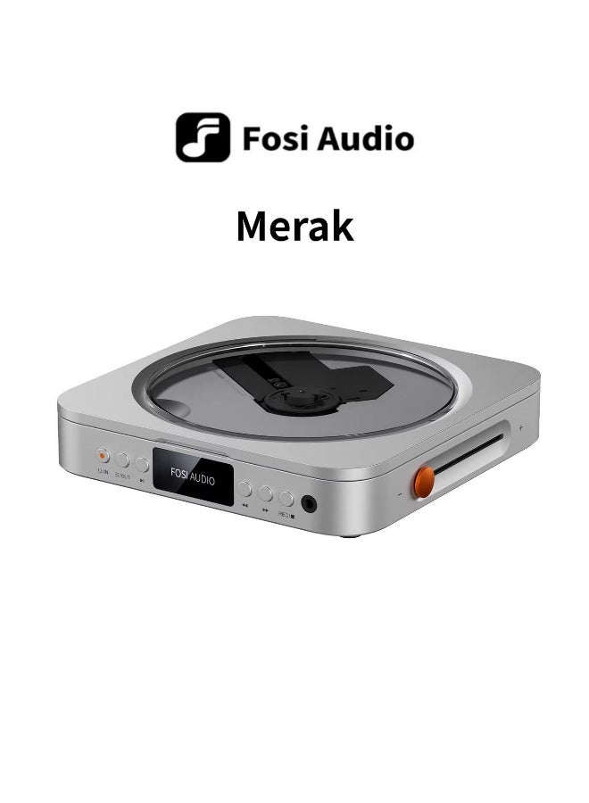 أوديو Fosi Audio Merak مشغل أقراص CD احترافي مشغل HiFi رقمي يدعم تشغيل الأقراص USB - Image 1