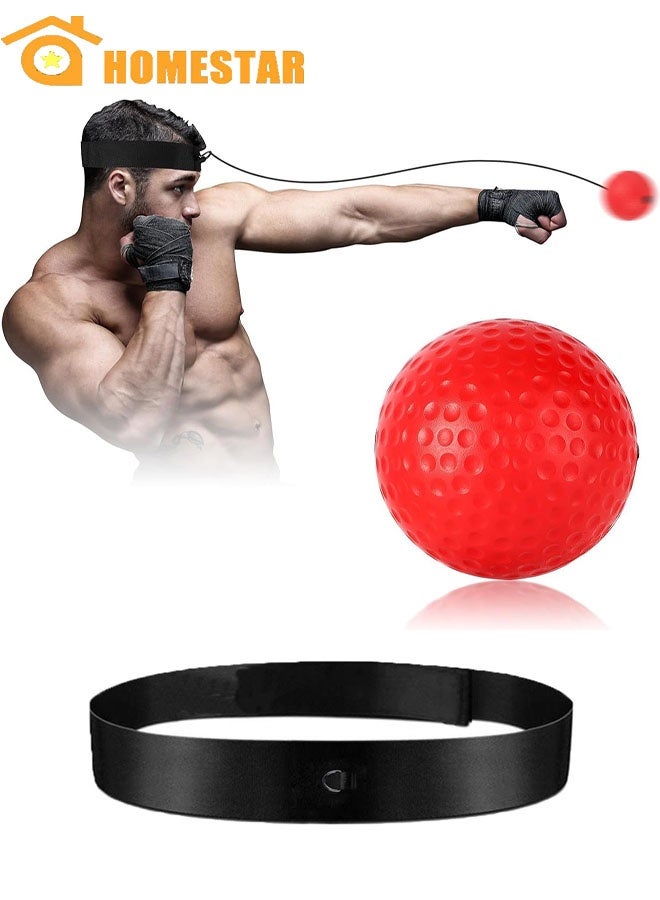 HOMESTAR Boxing Reflex Ball, Boxing Training Ball, Mma Speed Training Suitable for Adult, Kids, Best Boxing Equipment for, Hand Eye Coordination and Fitness - Image 1