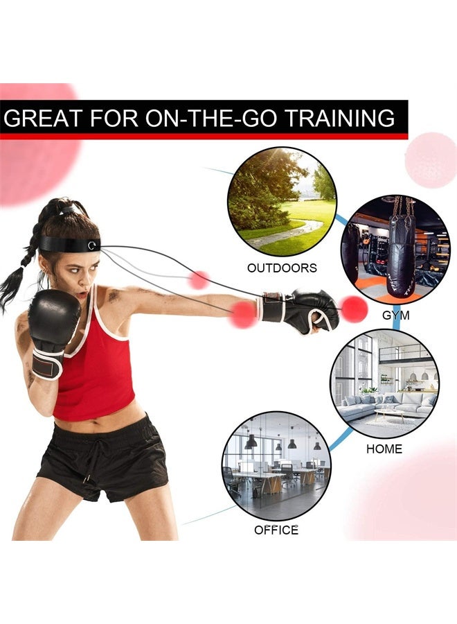 HOMESTAR Boxing Reflex Ball, Boxing Training Ball, Mma Speed Training Suitable for Adult, Kids, Best Boxing Equipment for, Hand Eye Coordination and Fitness - Image 3
